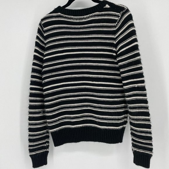 Forever 21 black and white striped knit sweater - Picture 2 of 13